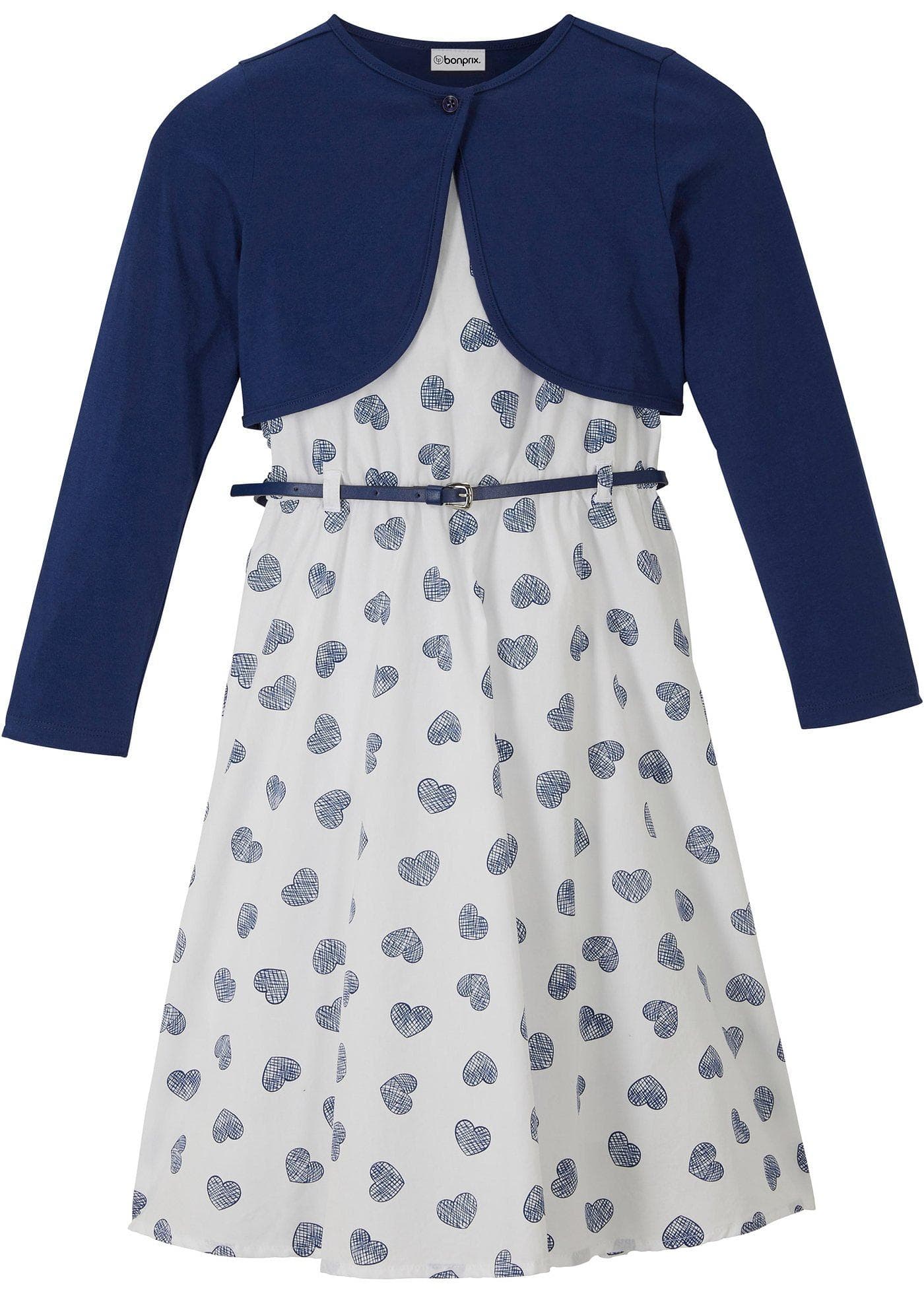 Jurk + bolero + riem (3-dlg. set)