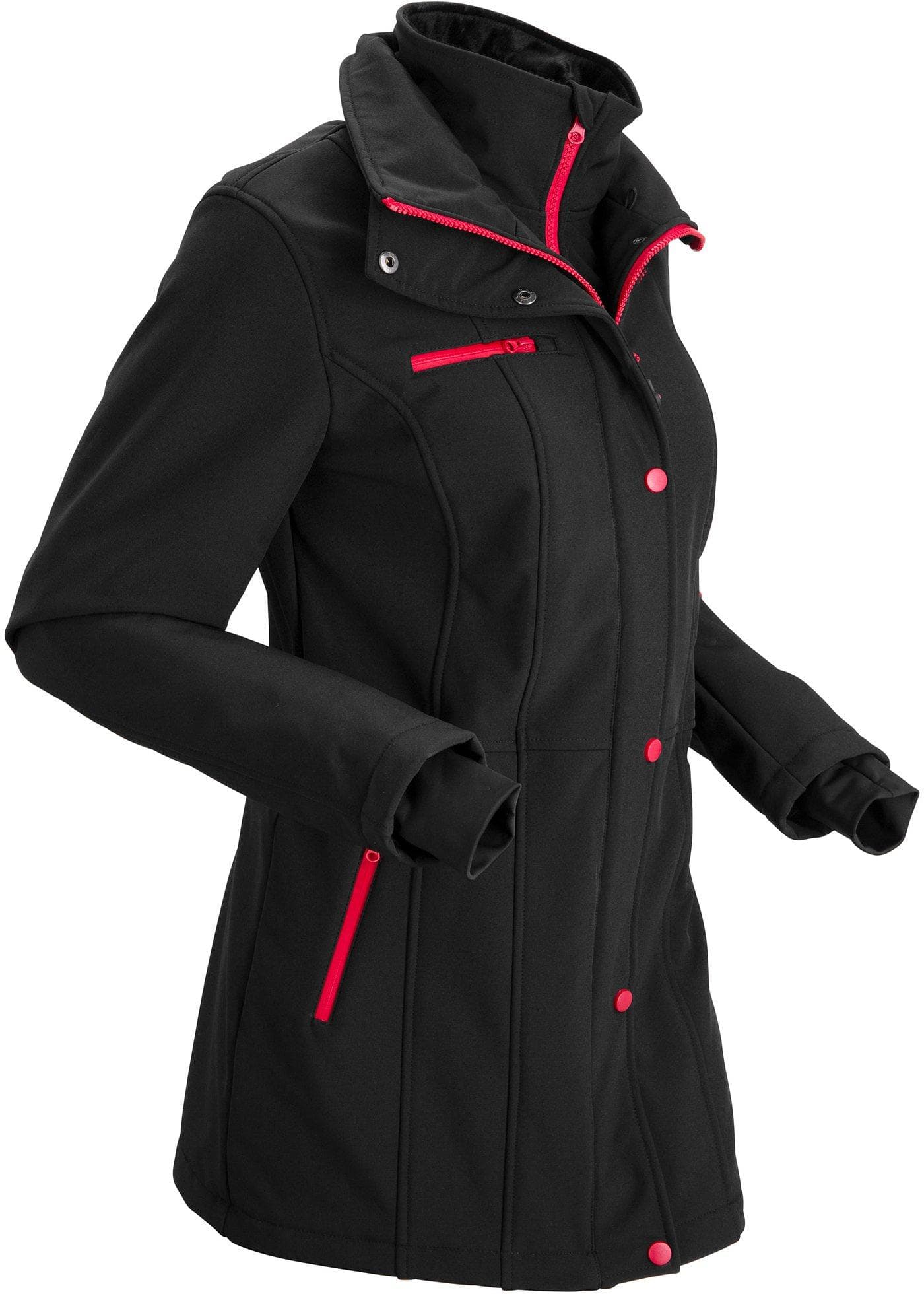 Lange stretch softshell jack, waterafstotend