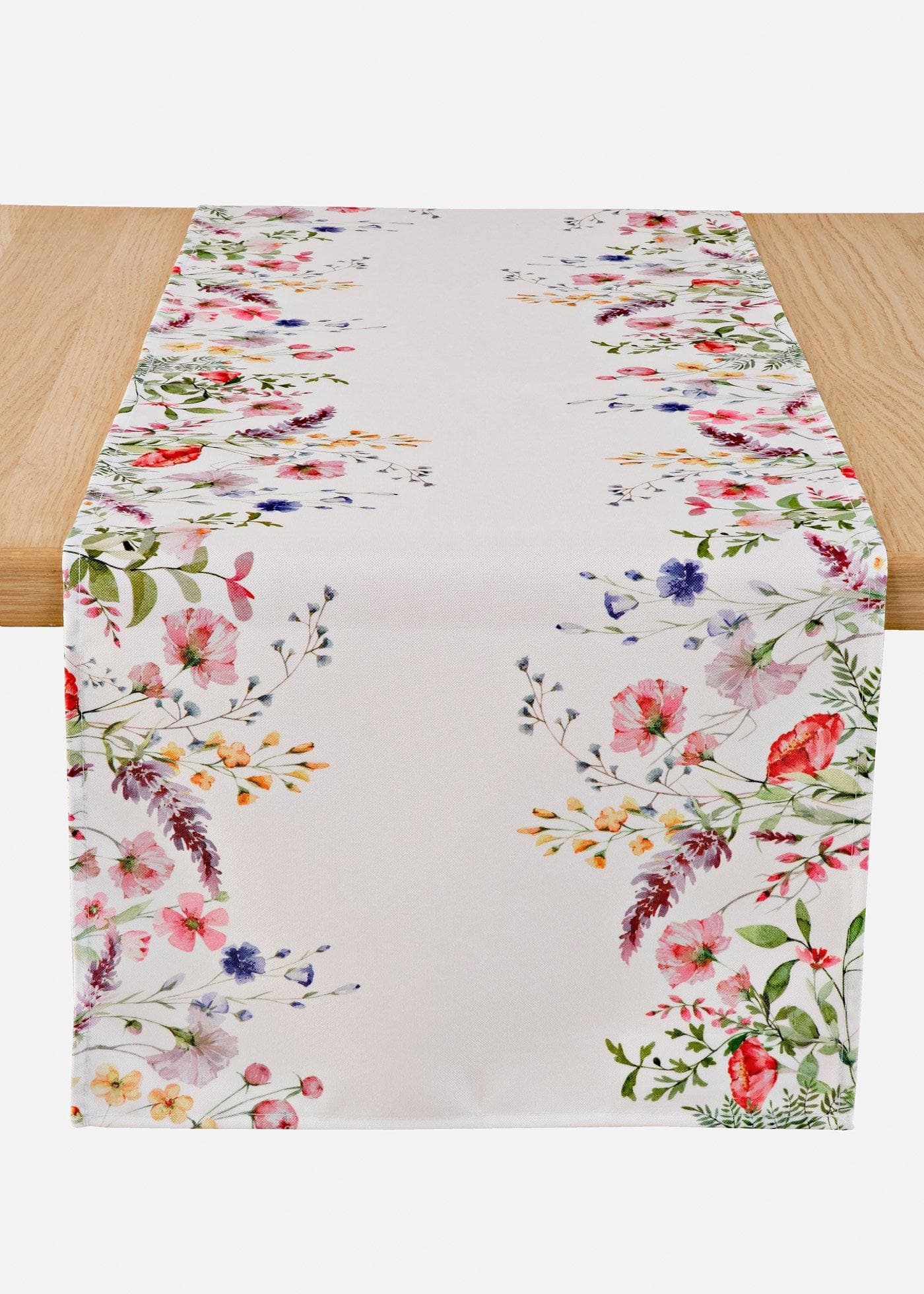 Tafelloper met bloemenprint