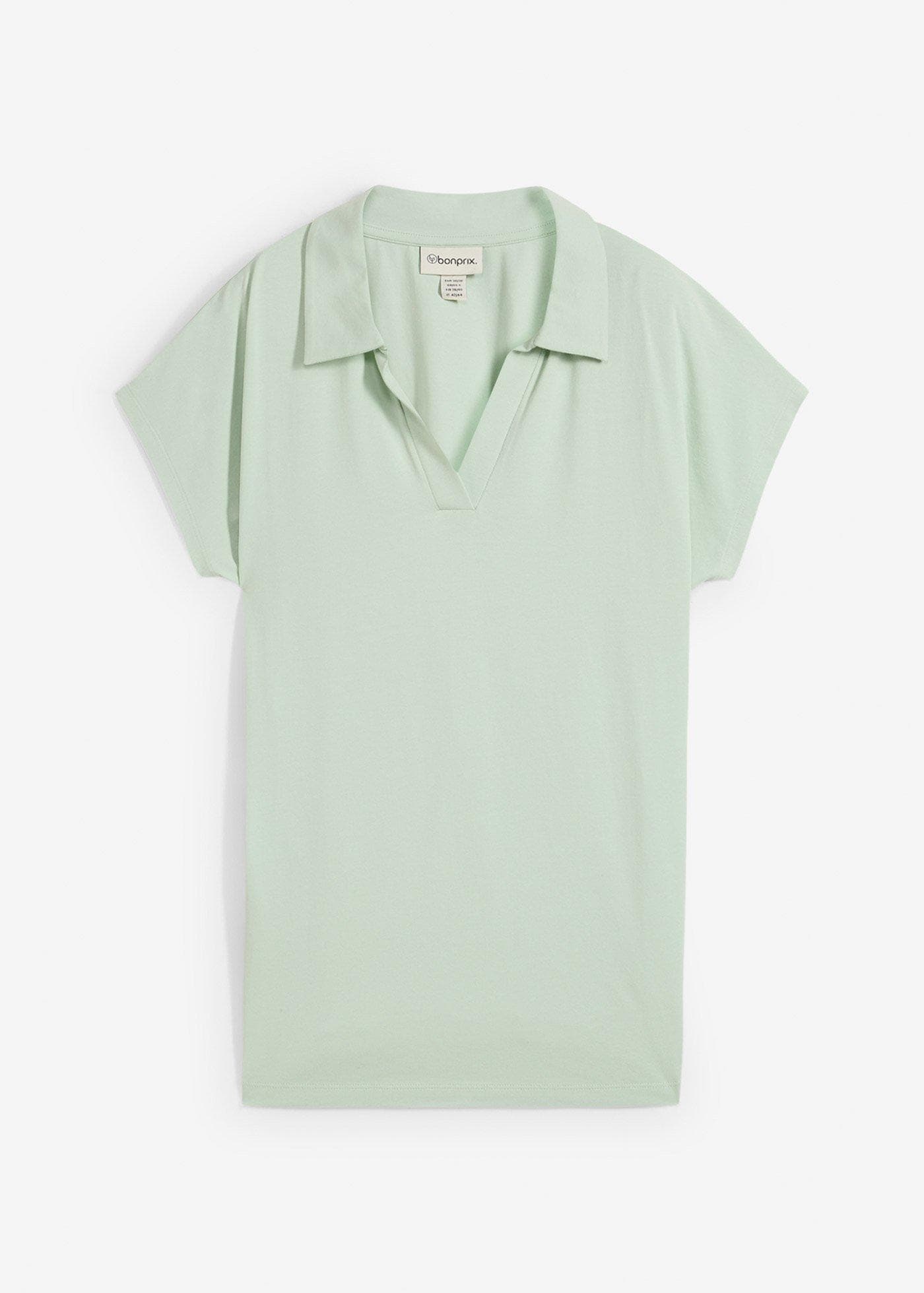 Poloshirt van een elastische katoenmix