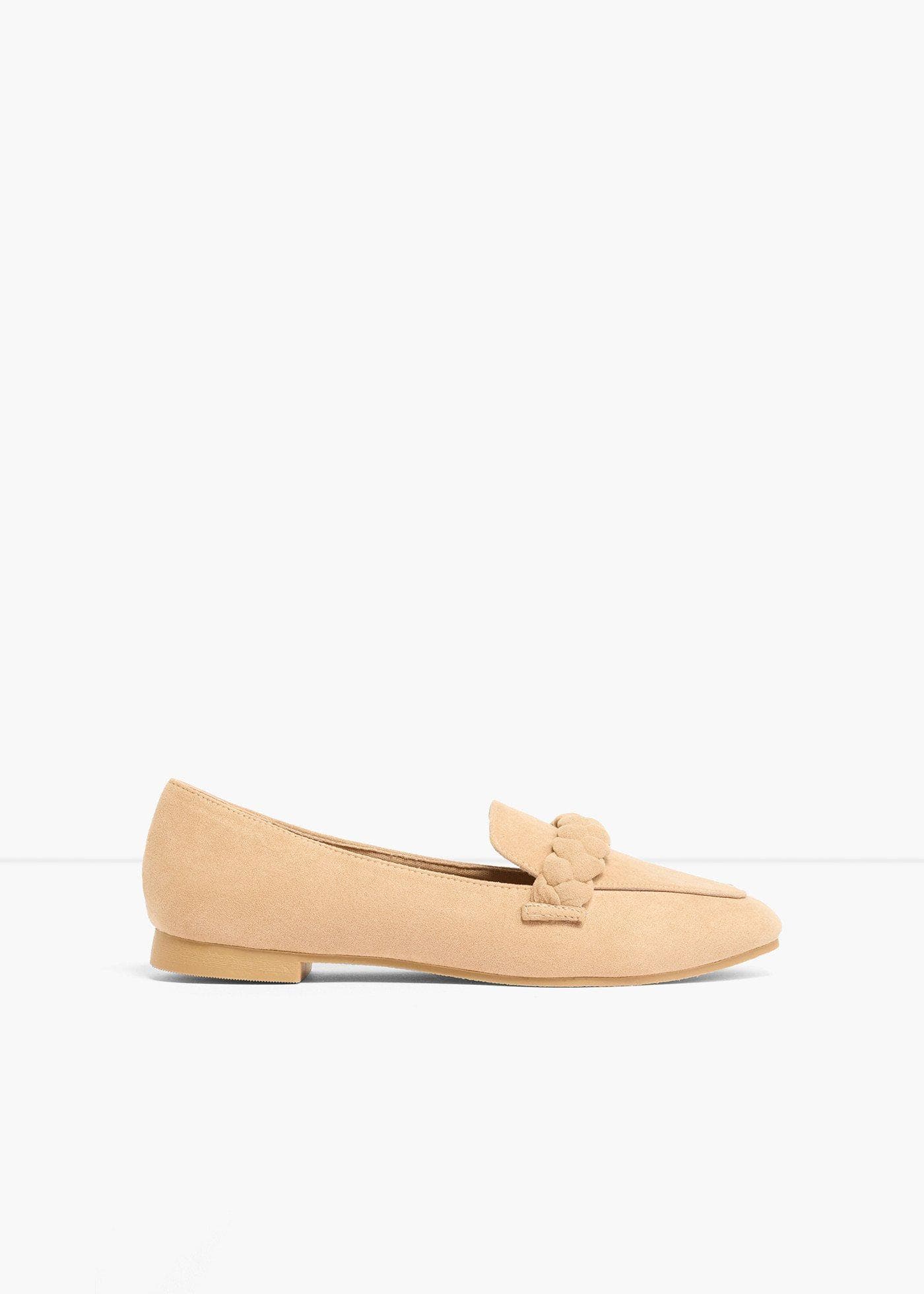 Loafers met gevlochten details