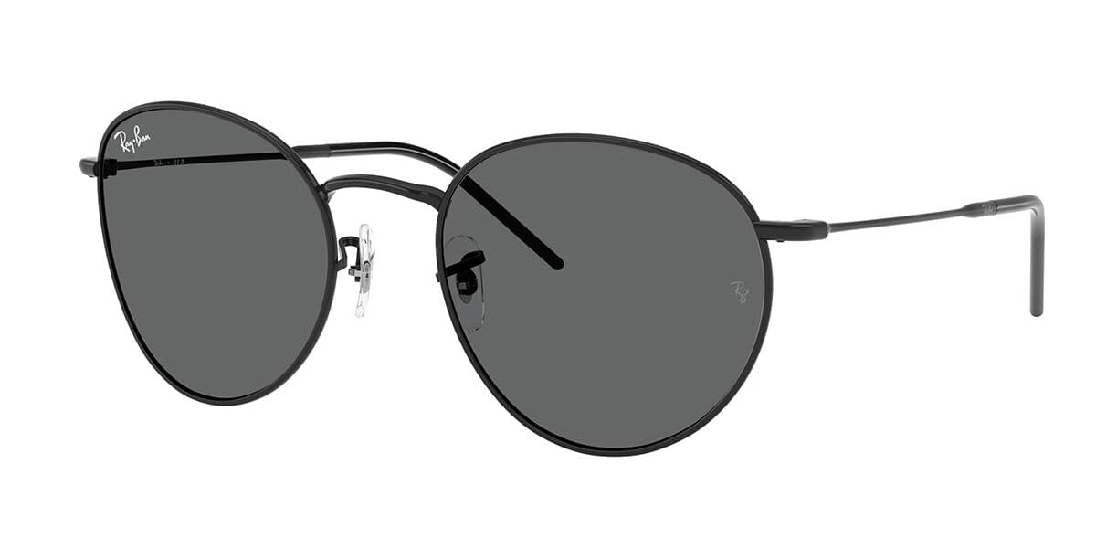 Ray-Ban RBR0103S Rond Reverse 002/GR Zwart Heren Zonnebril