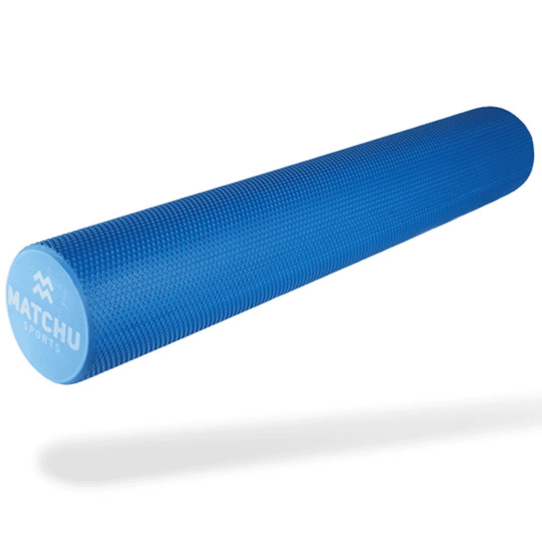 Matchu Sports Foam Roller Zacht 90cm - Blauw - 90cm - Ø 15cm