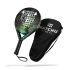 Matchu Sports Padel racket - Bear - Groen - 100% carbon frame, fiberglass toplaag view 2