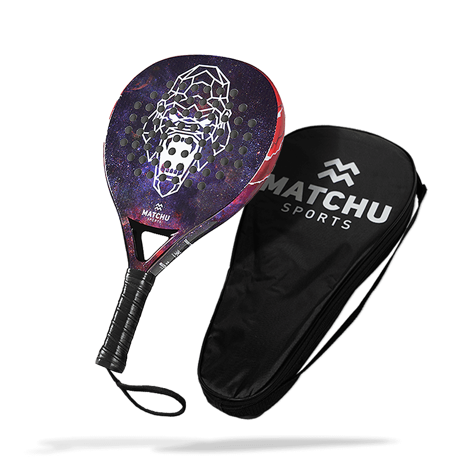 Matchu Sports Padel racket - Gorilla - Donker paars - 100% 3K carbon