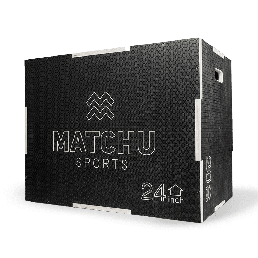 Matchu Sports Plyo box - Zwart - 20 x 24 x 30 inch - Hout