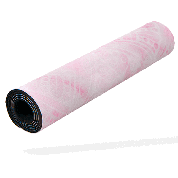Matchu Sports Yogamat Deluxe - Pink marble - 180 cm - Suede