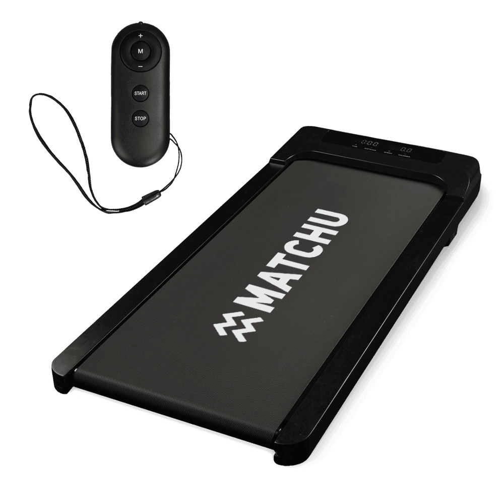 Matchu Sports Walking pad - mini loopband - Zwart houtlook