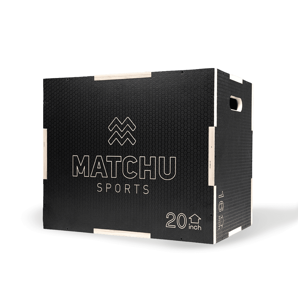 Matchu Sports Plyo box Small - Zwart - 16 x 20 x 24 inch - Hout