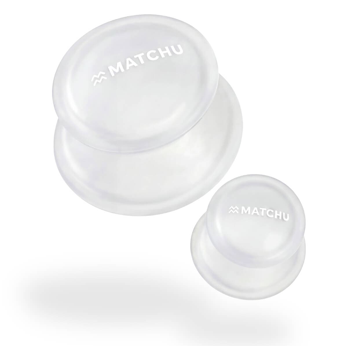 Matchu Sports Cupping set deluxe - 2 Premium Cups - Wit/Transparant