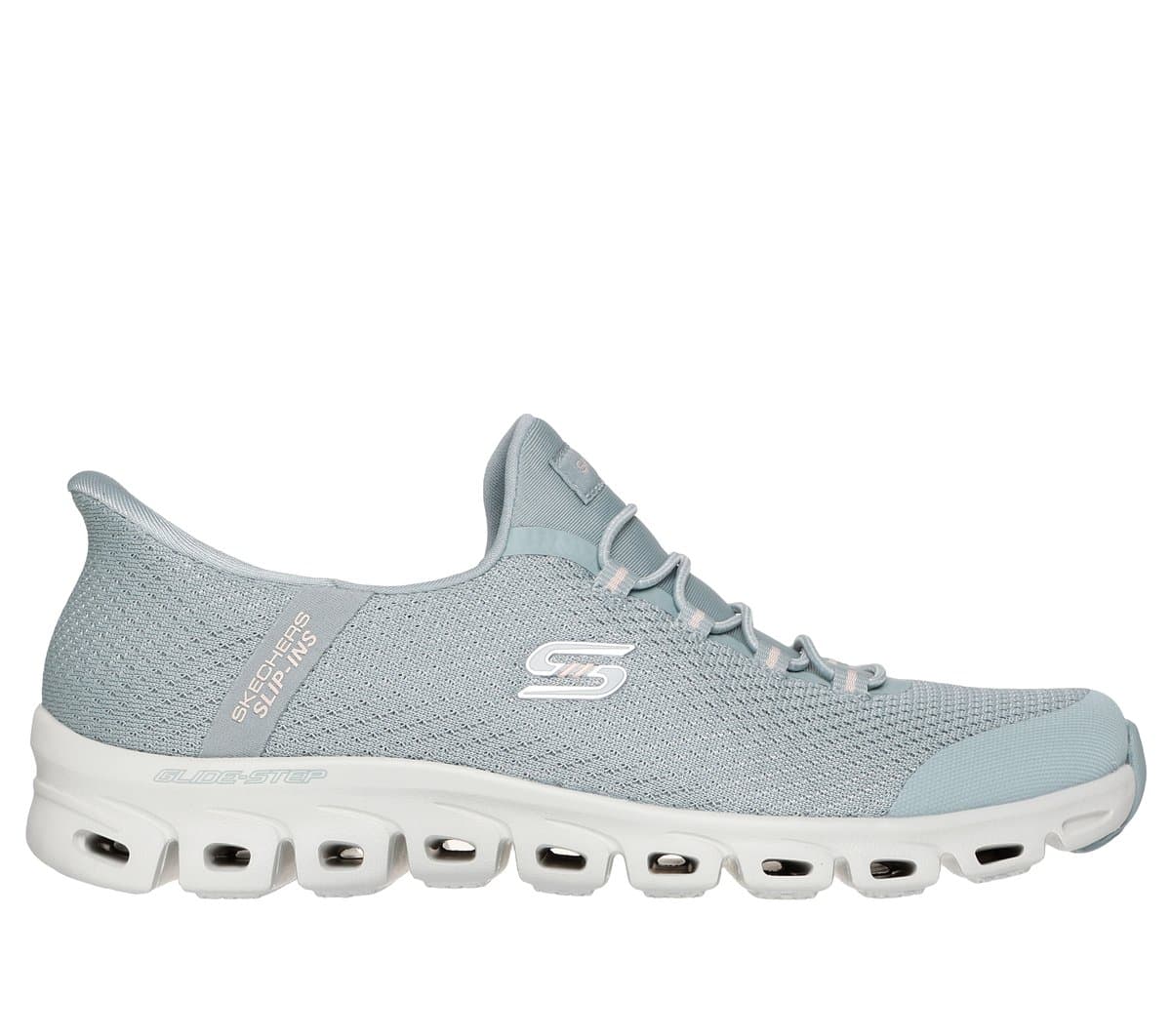 Skechers Slip-ins: Glide-Step - Pursuit Sneaker CM Sage, Maat 35, Vegan, Mag in de wasmachine