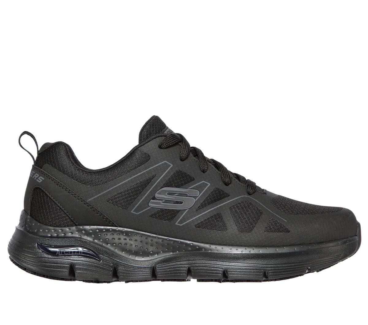 Skechers Work Slip-Resistant: Arch Fit - Axtell Sneaker CM Zwart, Maat 39.5