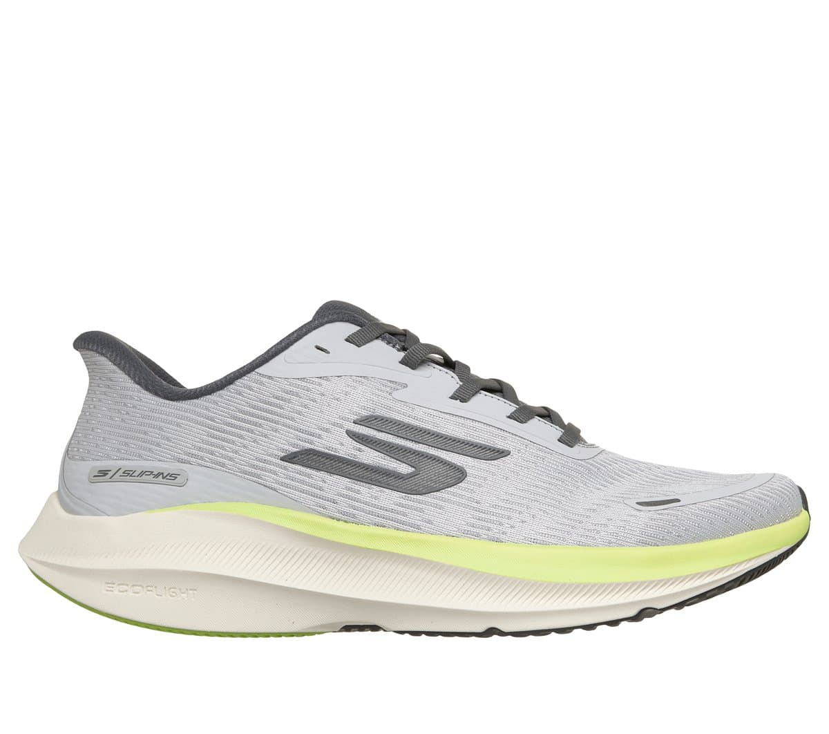 Skechers Slip-ins: Aero Pulse Sneaker CM Grijs/Limoen, Maat 39.5, Vegan, Mag in de wasmachine , Arch Fit