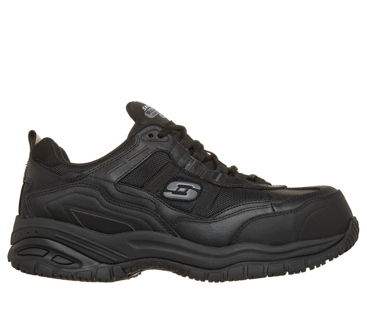 Skechers Work Relaxed Fit: Soft Stride - Grinnell Sneaker CM Zwart, Maat 39.5