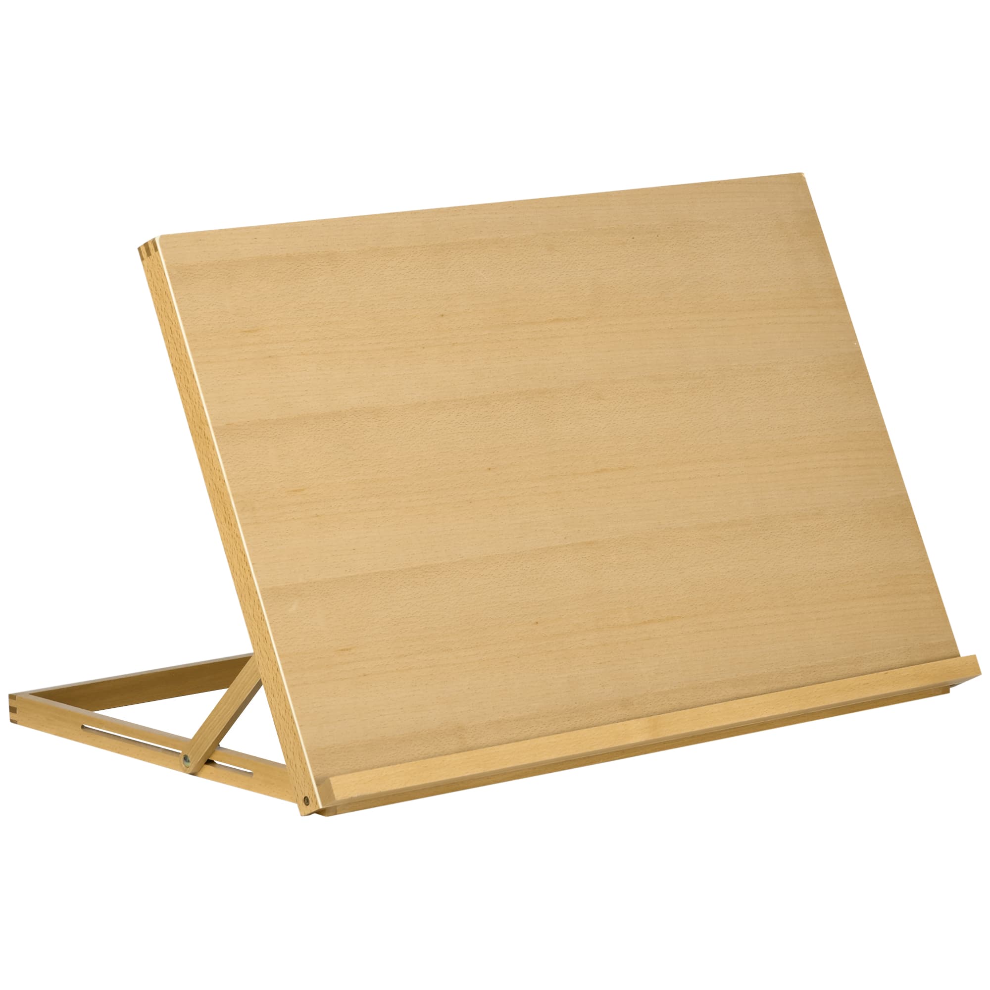 Vinsetto Tafel-ezel Opvouwbaar 75,8x51cm Verstelbaar Zitezel van Beukenhout