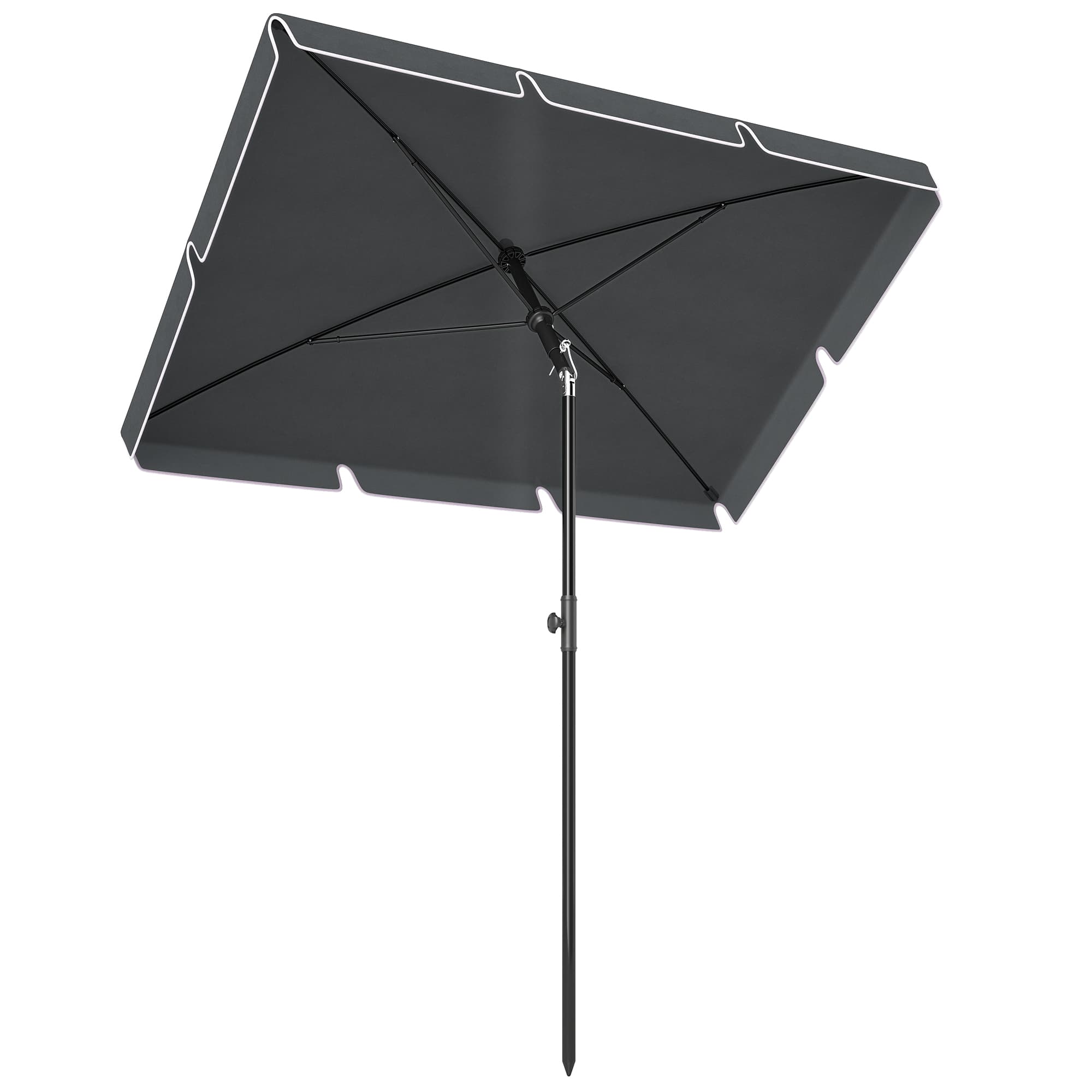 Outsunny zonnescherm, UV-bestendig, knikarm, eenvoudig te installeren, perfect voor tuin of balkon, 300 x 200 cm, beschikbaar in 3 kleuren | Aosom.nl
