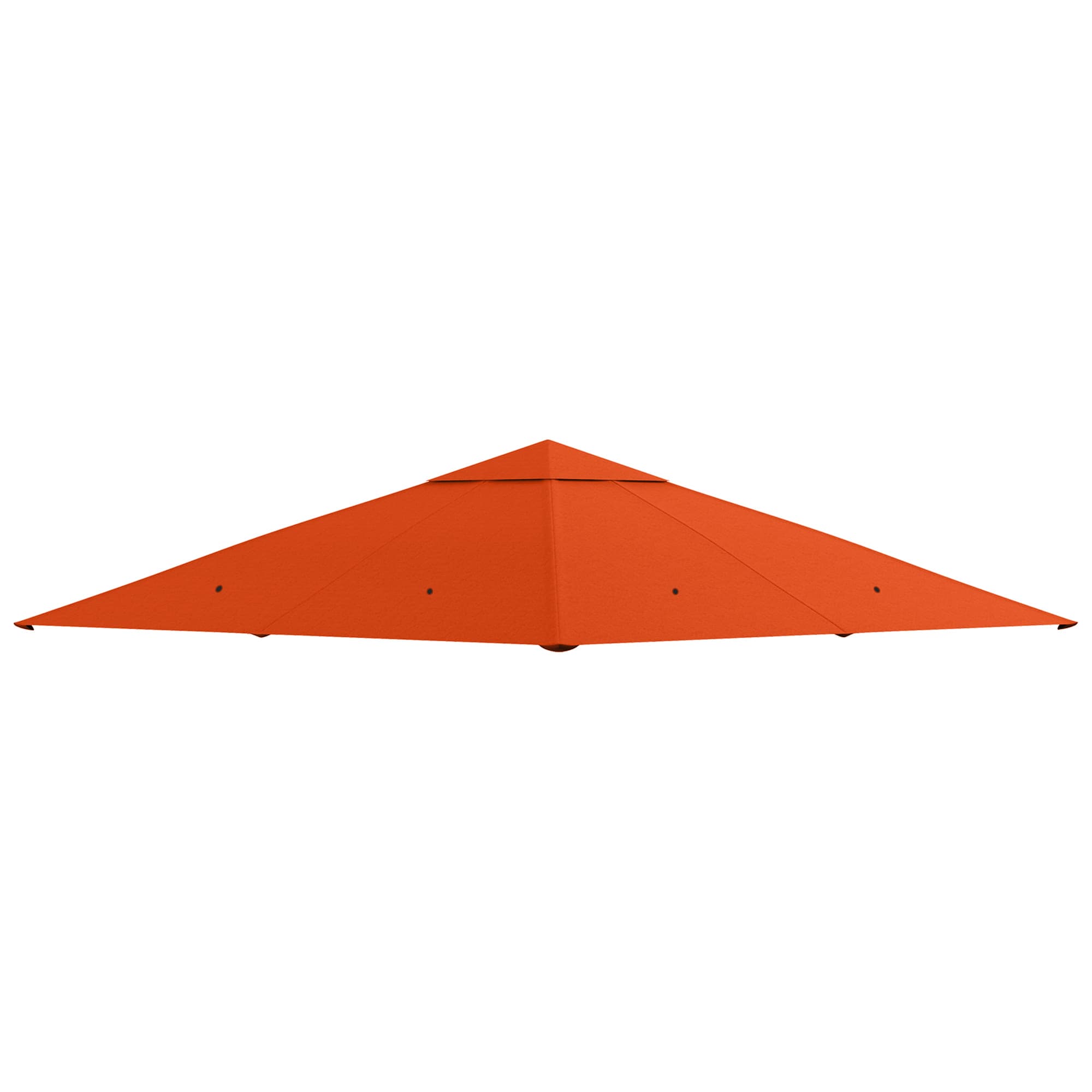 Outsunny vervangend partytent dak 3x3 m partytent afdekking waterdicht polyester UV-bescherming windbestendig met waterafvoer oranje | Aosom.nl