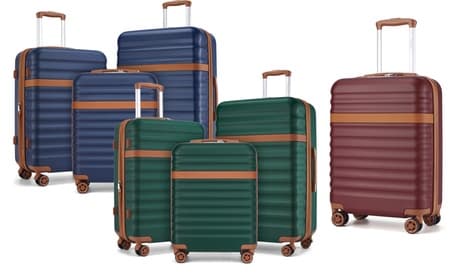 Koffer of 3-delige kofferset: Bordeaux-bruin / 24 Inch