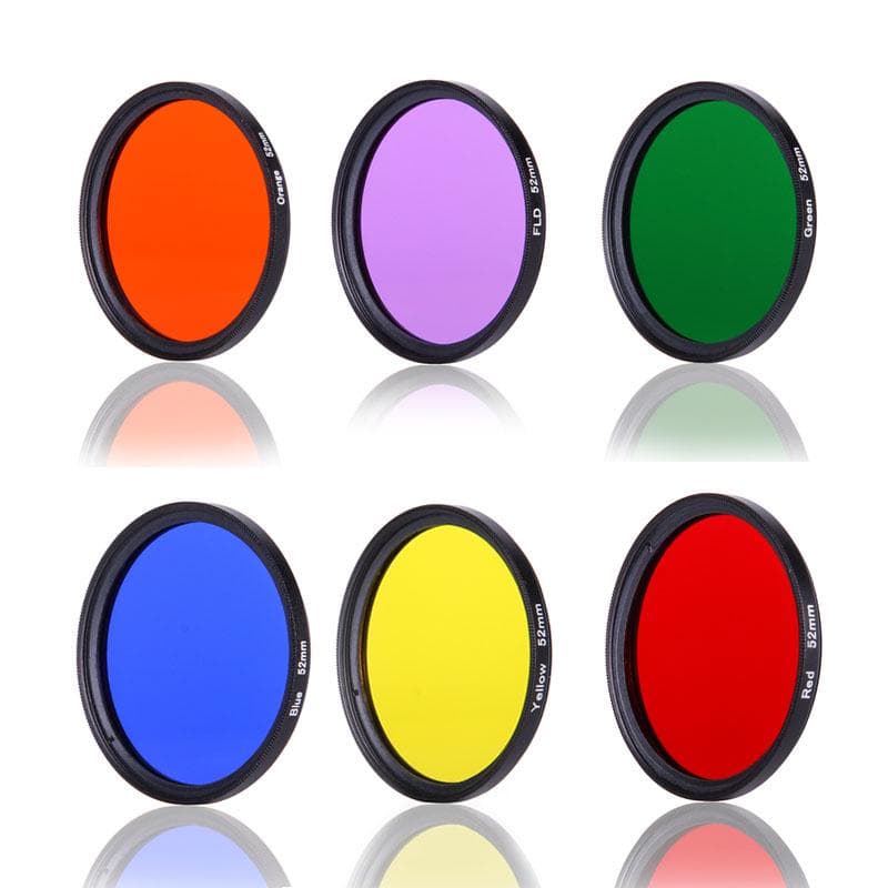 Meerkeurig SLR Camera Lensfilter Set - Rood, Blauw, Paars, Oranje