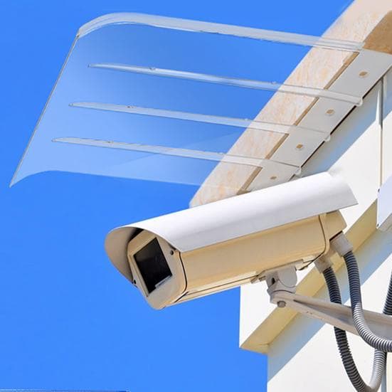 Onzichtbare luifel Dakraam Deurluifel Transparante inkomluifelafdekking voor bescherming van het balkon buiten schoon