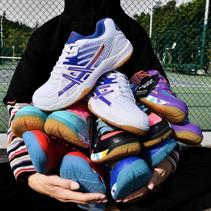 Kinderen Tieners en Volwassenen Hoge Kwaliteit Schokabsorptie Antislip en Slijtvaste Outdoor Badminton Schoenen Training Sportschoenen cm zwart
