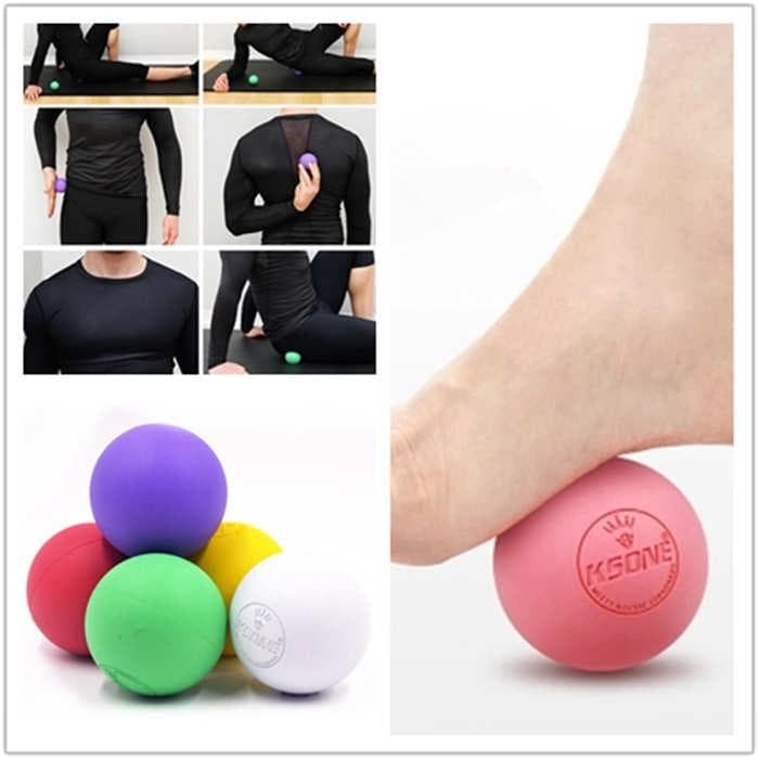 Fitness Massageballen Ontspannen Vermoeidheid Verlichten Revalidatie Sportschool Training Massage Lacrossebal blauw