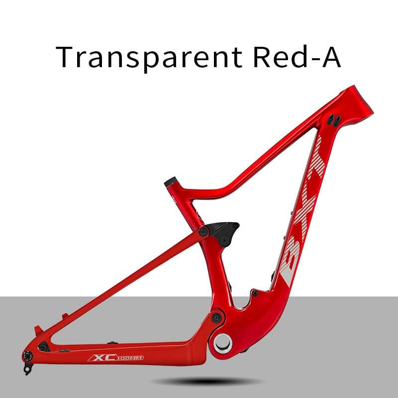 BXT-097 29er Volledig Geveerd Frame Boost 148*12mm Carbon Fietsframe gebruik UDH Hanger XC Cross Country Carbon Frame zwart/сyaan