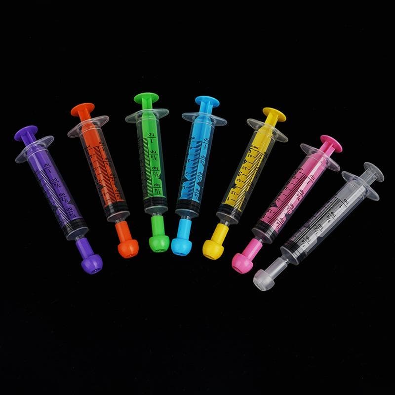 5 Stuks 5ml 10ml Huisdieren Voederen Plastic Spuit Voeder Spuit Rubberen Stop Wegwerp Pomp Meten met Schaal
