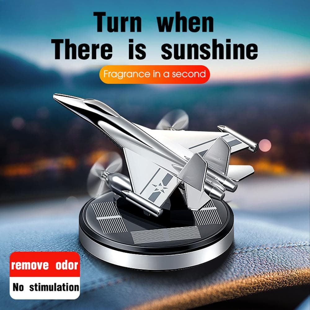 Auto Luchtverfrisser Zonne-energie Propeller Jager Aromatherapie Auto Interieur Decoratie Accessoires Auto Parfum voor Mannen en Vrouwen