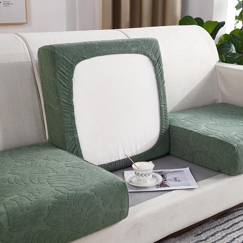 Stretch Sofahoes Effen Kleur Zitkussen Sofa Sofahoes All-Inclusive Vier Seizoenen Universele Hoes Stoffen Sofa Kussenhoes