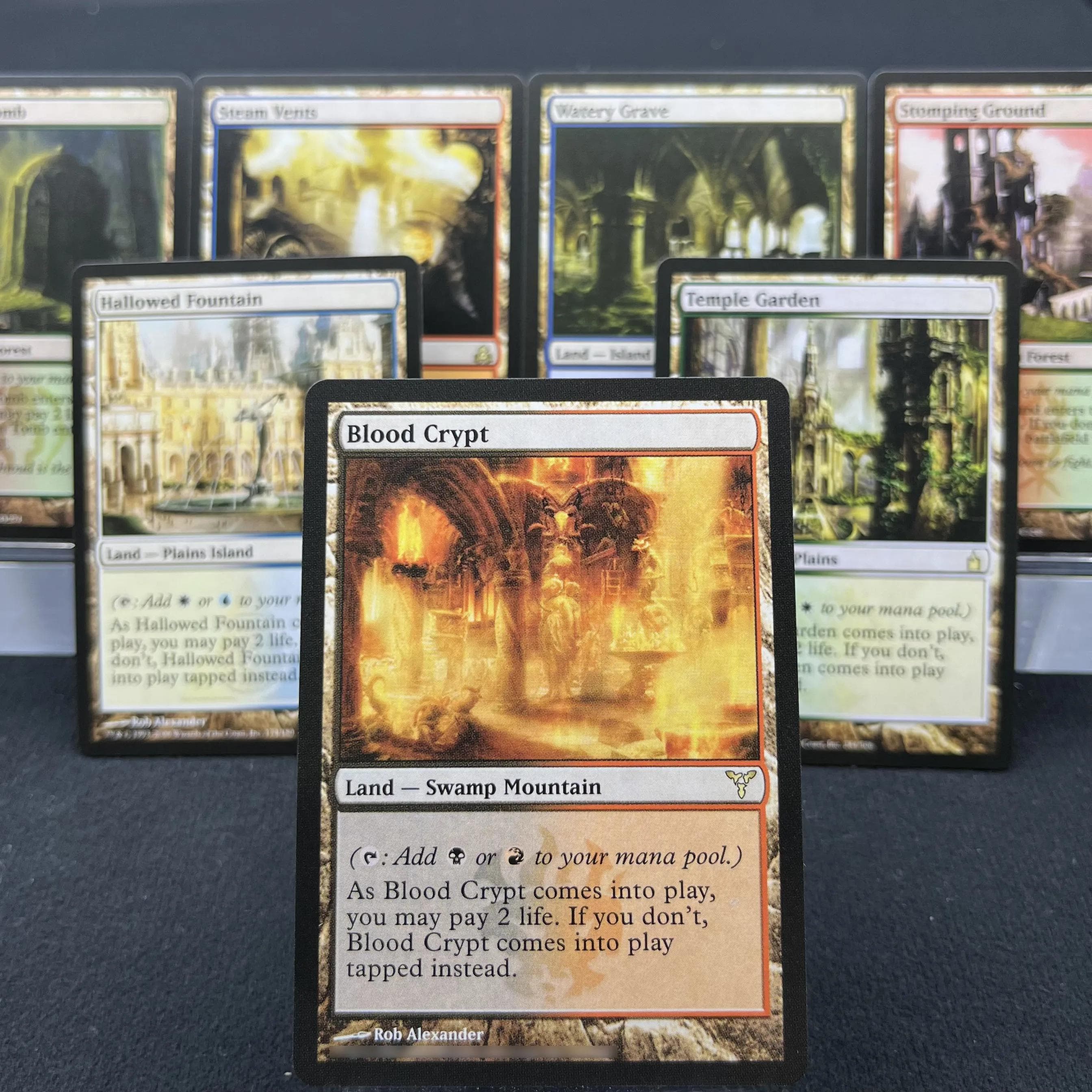 MIX1-02 TCG Kaarten voor Thuis Spelen magische Proxy shock lands fetch lands bloedbevlekt het moeras groenige catacomben dorre verzameling