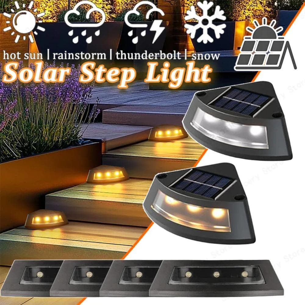 IP65 Waterdicht Duurzaam Solar Trap Licht Buiten Auto Schakelaar Trappenhuis Tuin Pad Licht LED Decoratieve Solarlamp