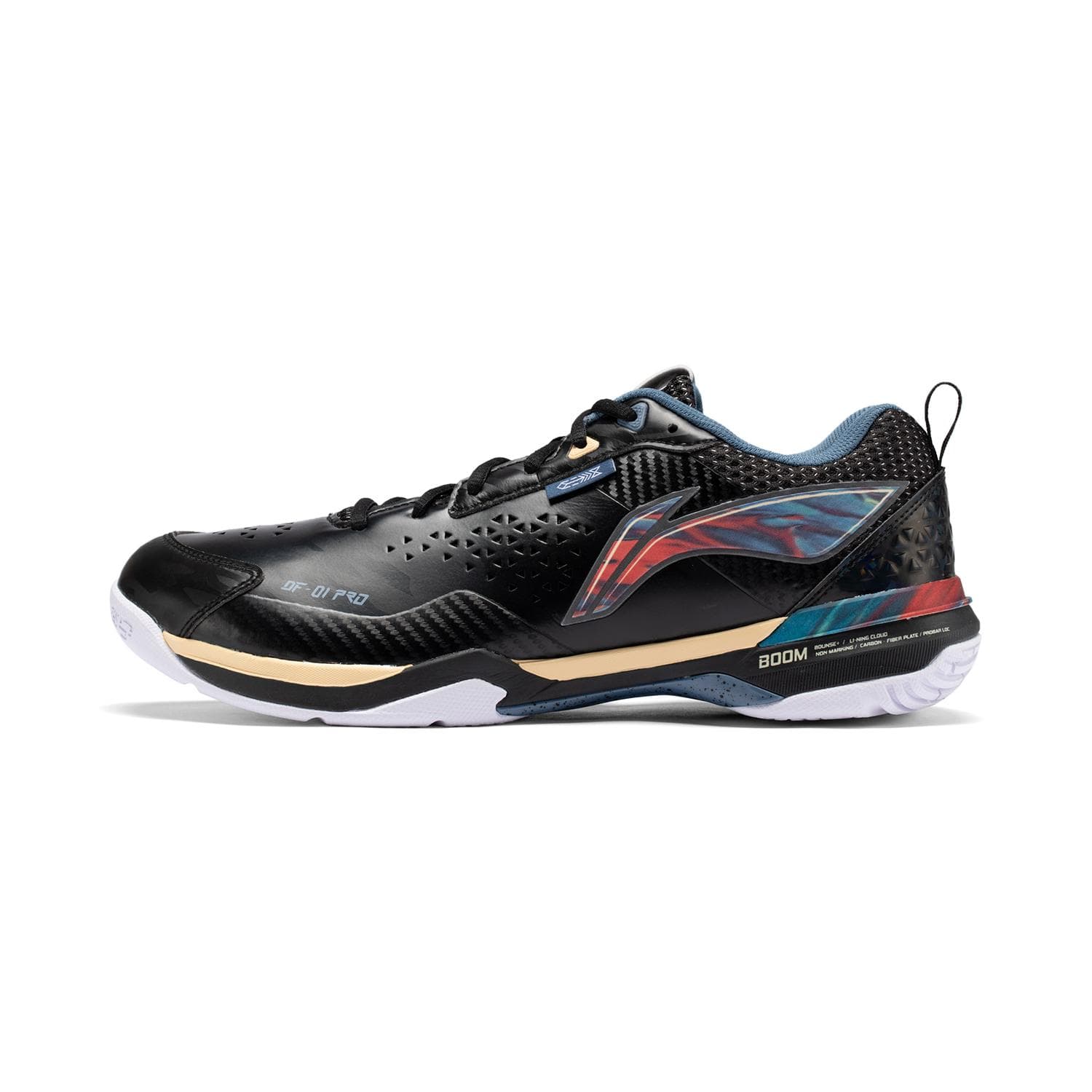 Li-Ning Blade Pro Comfortabele Antislip Slijtvaste Laag Uitgesneden Badmintonschoenen Herenschoenen Zwart AYAT005-7 cm