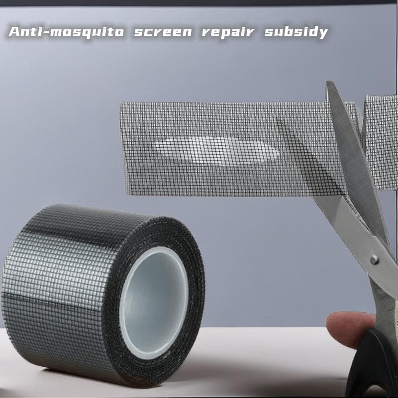 1 Rol Raamhor Muggenhor Reparatietape Anti Insect Vlieg Gaas Zelfklevend Raamhor Reparatiepleister Sterke Reparatie zwart