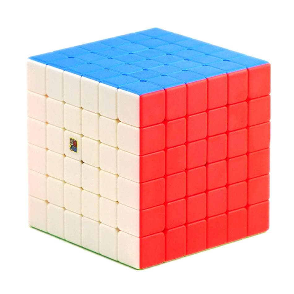 Meilong 6x6 Magische Kubus 66mm Grootte Stickerloze 6x6x6 WCA Concurrentie Leren & educatief Speelgoed Voor Kinderen Gift
