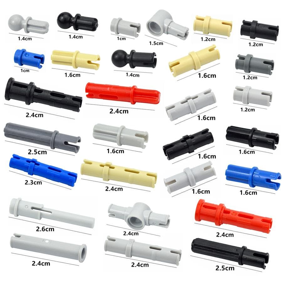 MOC Technische Boutpen met Frictiepen Bouwstenen 2780 32556 6558 Connector Kruisas Auto Onderdelen Stenen Compatibel Speelgoed