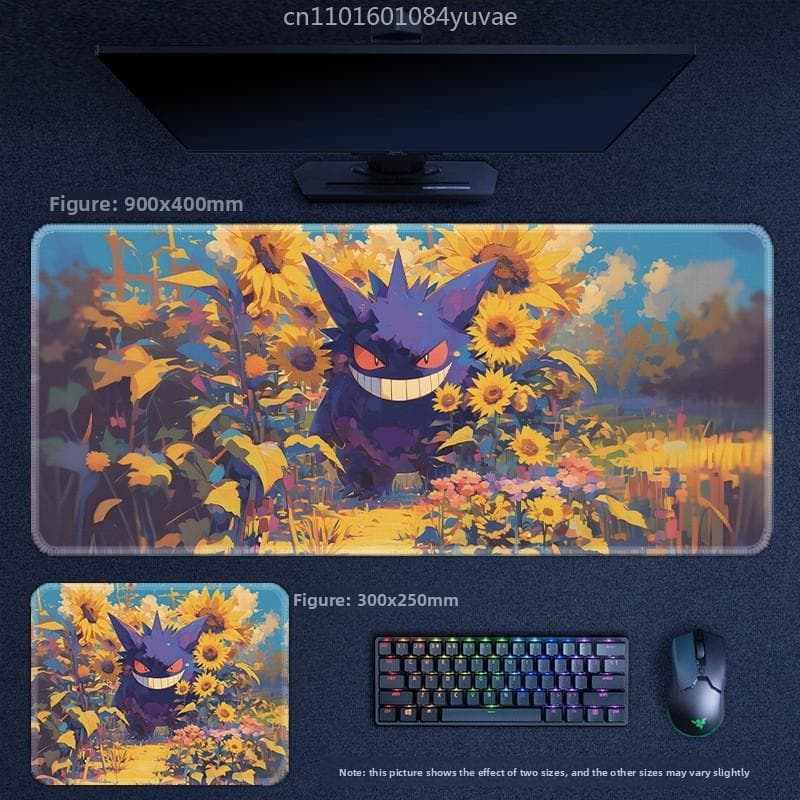 Klassieke Cartoon Anime Pokémon Pikachu Mewtwo Eevee Lederen Muismat Lucario Squirtle Gardev Toetsenbordpad Grote Speltafelmat