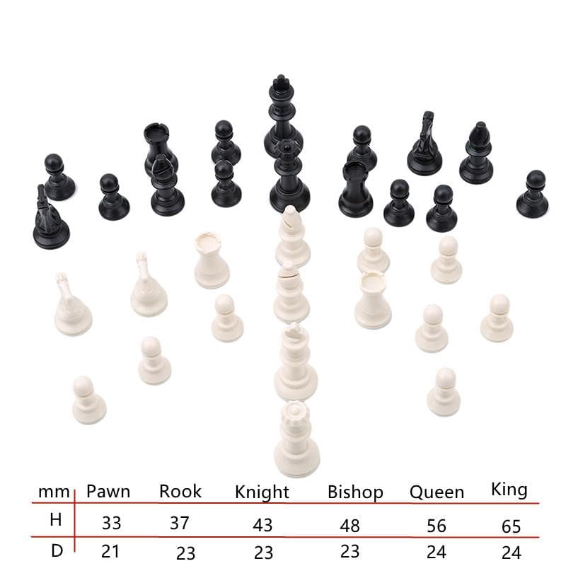 32 Middeleeuwse Schaken Houten/Plastic Complete Schaakstukken Internationaal Woord Schaken Spel Entertainment Accessoires