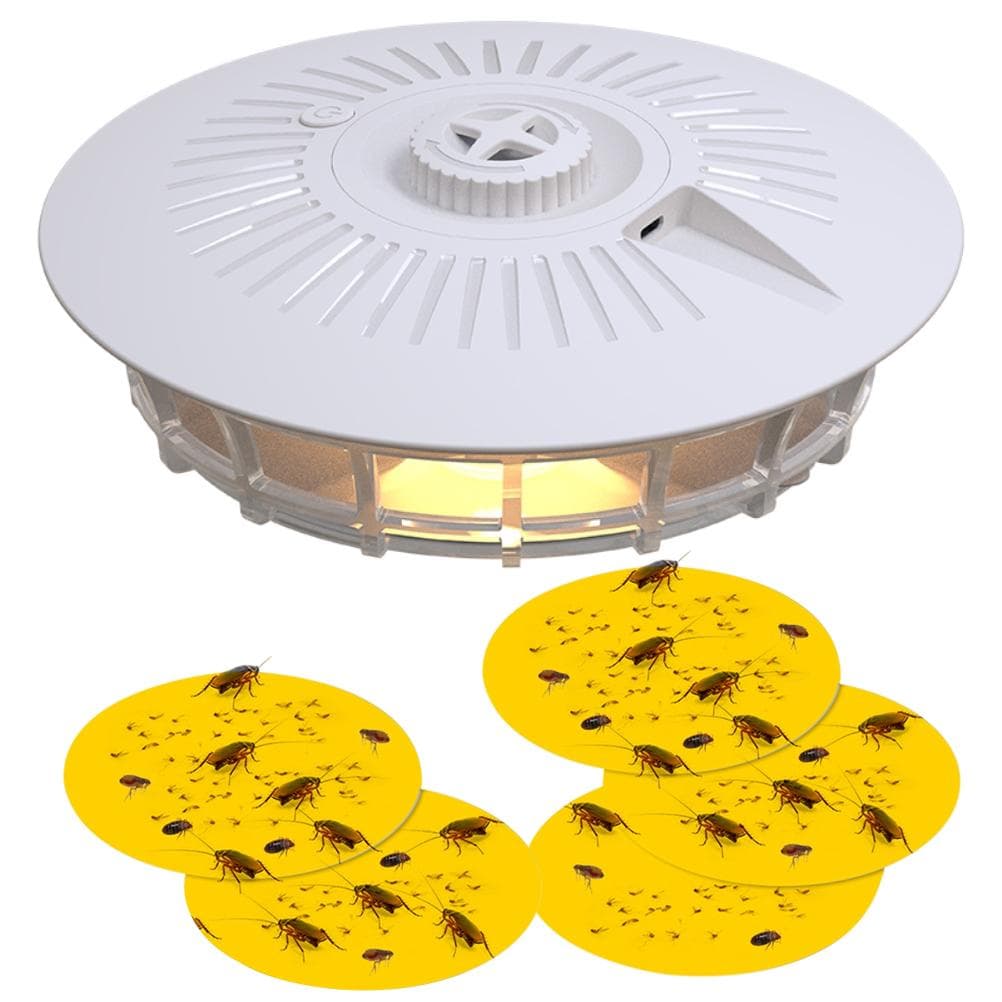 Vlooienvangklem Lampen met 5 Kleefpads Vlooienbestrijder Bedwantsenvallen voor Katten Honden