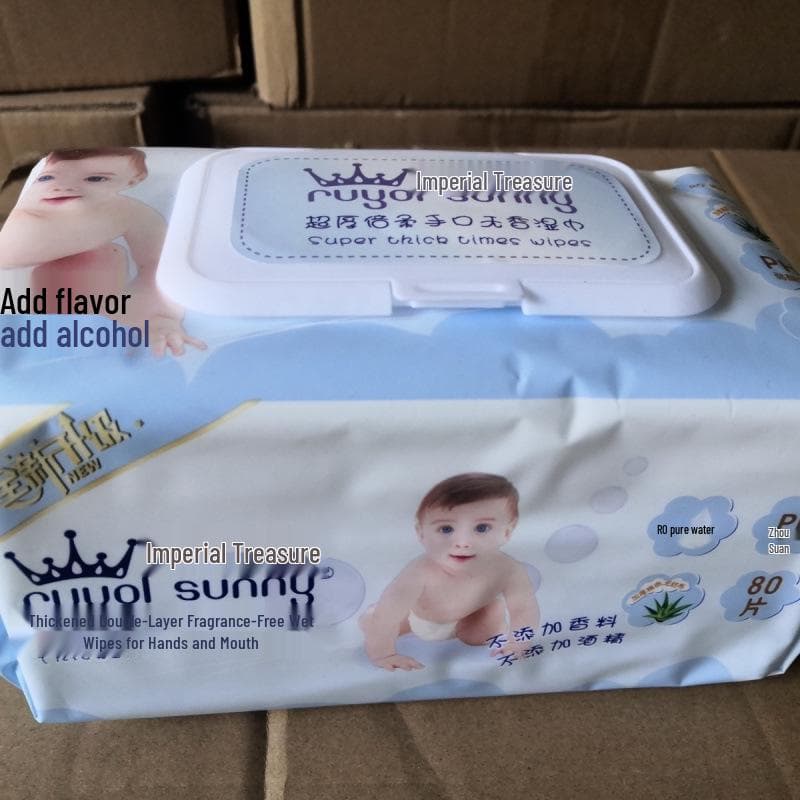 Royal Baby Super Dikke Dubbel Zachte Grote Vochtige Doekjes - Zachte pH, Gezuiverd Water