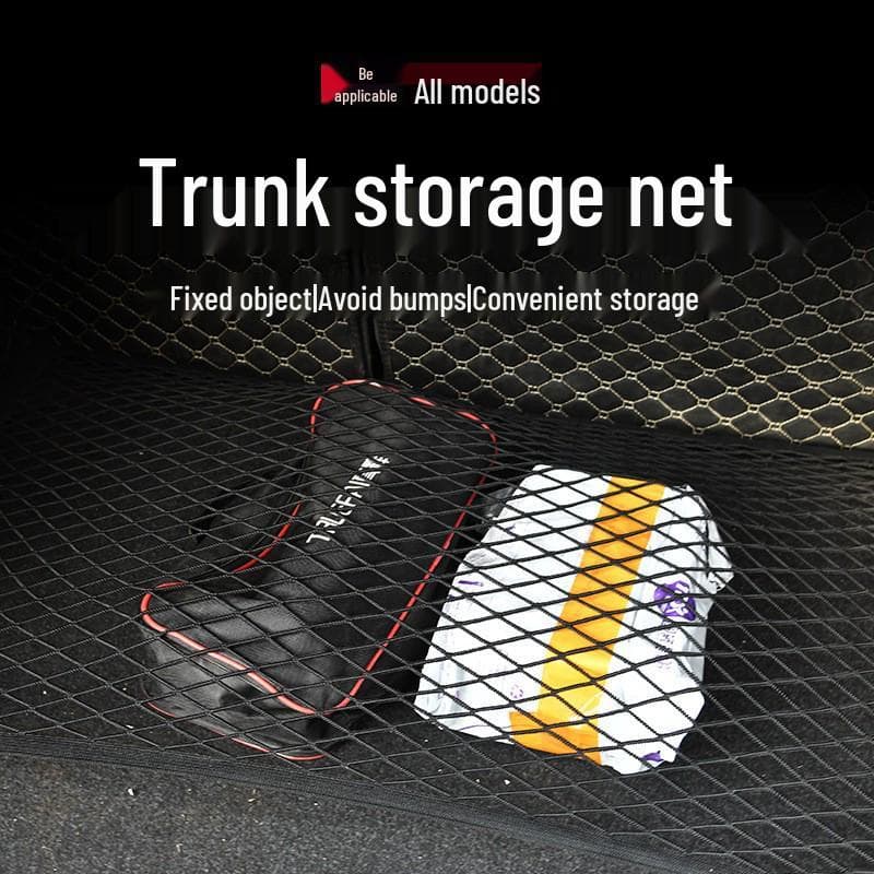 Dubbellaags Elastisch Auto Kofferbak Opbergnet met Haken