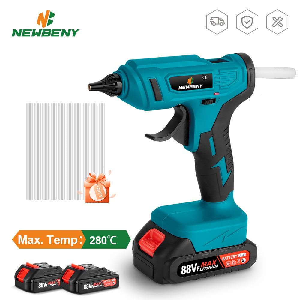 100W 280°C snoerloze hotmeltlijmpistool draagbaar oplaadbaar met 10 stuks 11mm lijmsticks DIY reparatietool voor Makita 18V accu