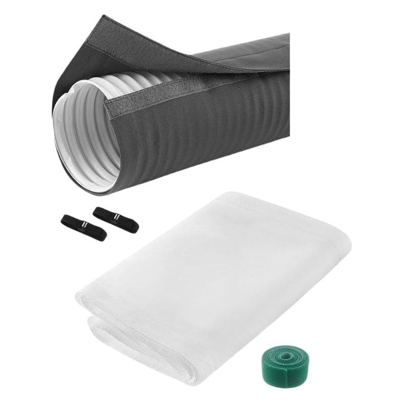 Airconditioning Ventilatiehoes Set Raamafdichtingsdoek voor Horizontaal Verticaal Schuifraam Eenvoudige Installatie