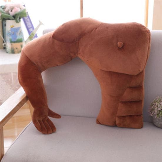 Vriend Arm Kussen Gevuld Mannen Lichaamsvorm Kussen Gespierde Borst Kussen Knuffelmaatje voor Nek- en Schouderondersteuning
