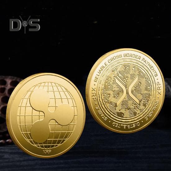 XRP Munt Herdenkingsmunt Symbool van Financiële Innovatie XRP Ethereum Munt Benadrukken van Toonaangevende Digitale Munten Cadeau voor Liefhebbers