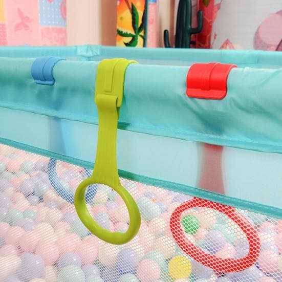 4 Stuks Baby Optrekring Peuters Loophelper Oefenoefeningen Assistent Tool Opsta-ringen Universele Baby Ledikant Speelbox Hangring
