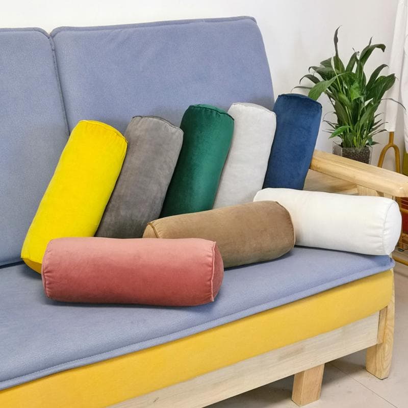 1 STUK Met Rits 15*40cm Velours voor SPA Massage Rolkussenhoes Lange Cilinder Cervicale Nek Kussensloop Rond