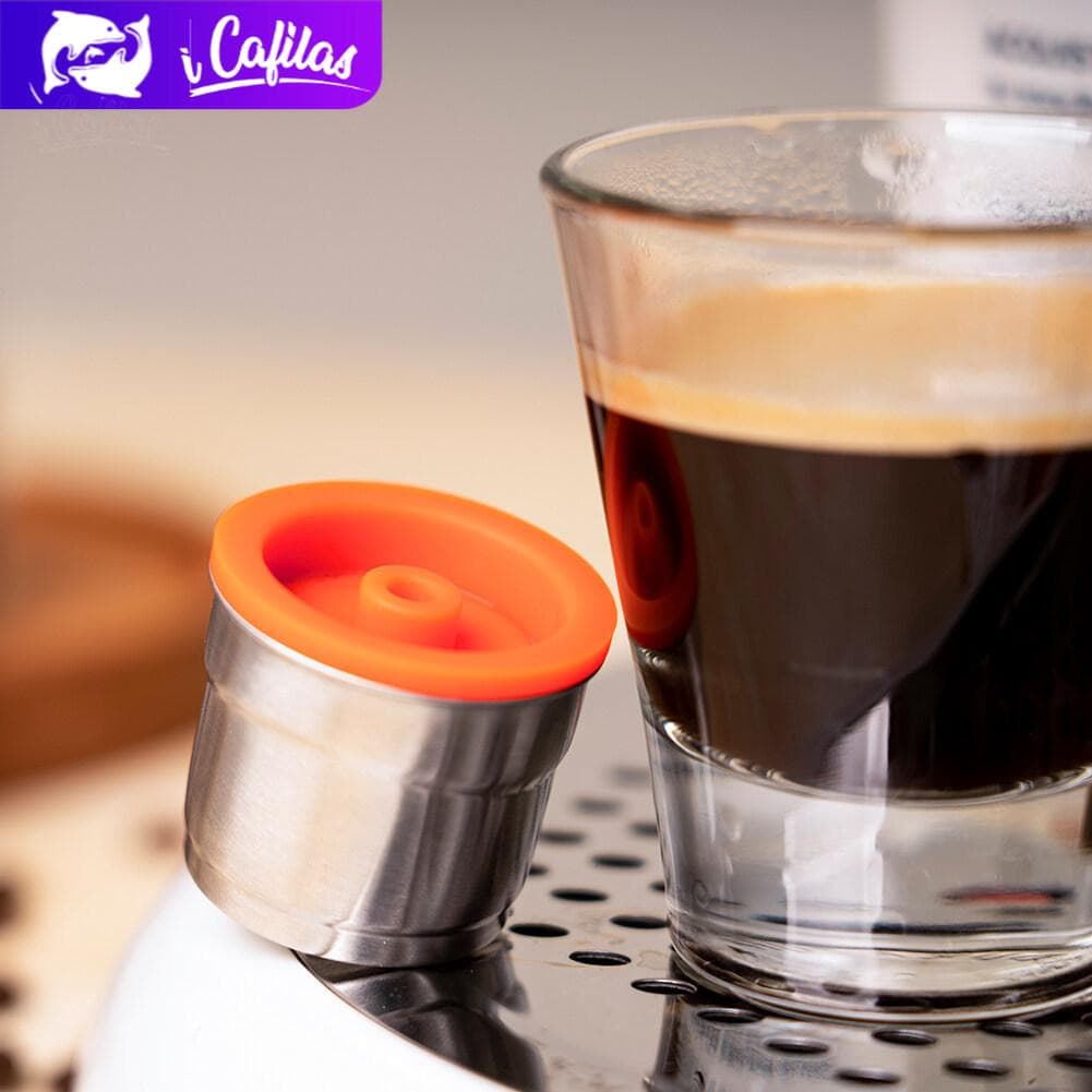 [i Cafilas][YI01] Herbruikbare koffie capsules hervulbare pods Cafe Cup Dripper RVS Crema Maker voor Illy Machine Illy X7.1,Y3.2,Y5 zilver