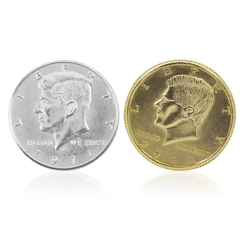Magische Munttruc Halve Dollar Magische Trucs Munt Verschijnen Magische Trucs Grappige Magia Close-Up Illusies Gimmick Kinderen Schattig Cadeau cm zil