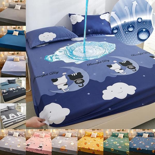 Superwaterdichte matrashoes, hoeslaken, sprei met elastische band, stofdichte sprei, hoes